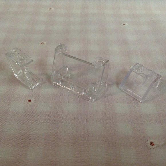 45 Authentic Transparent & Gold Lego Pieces Bricks - Picture 4 of 12